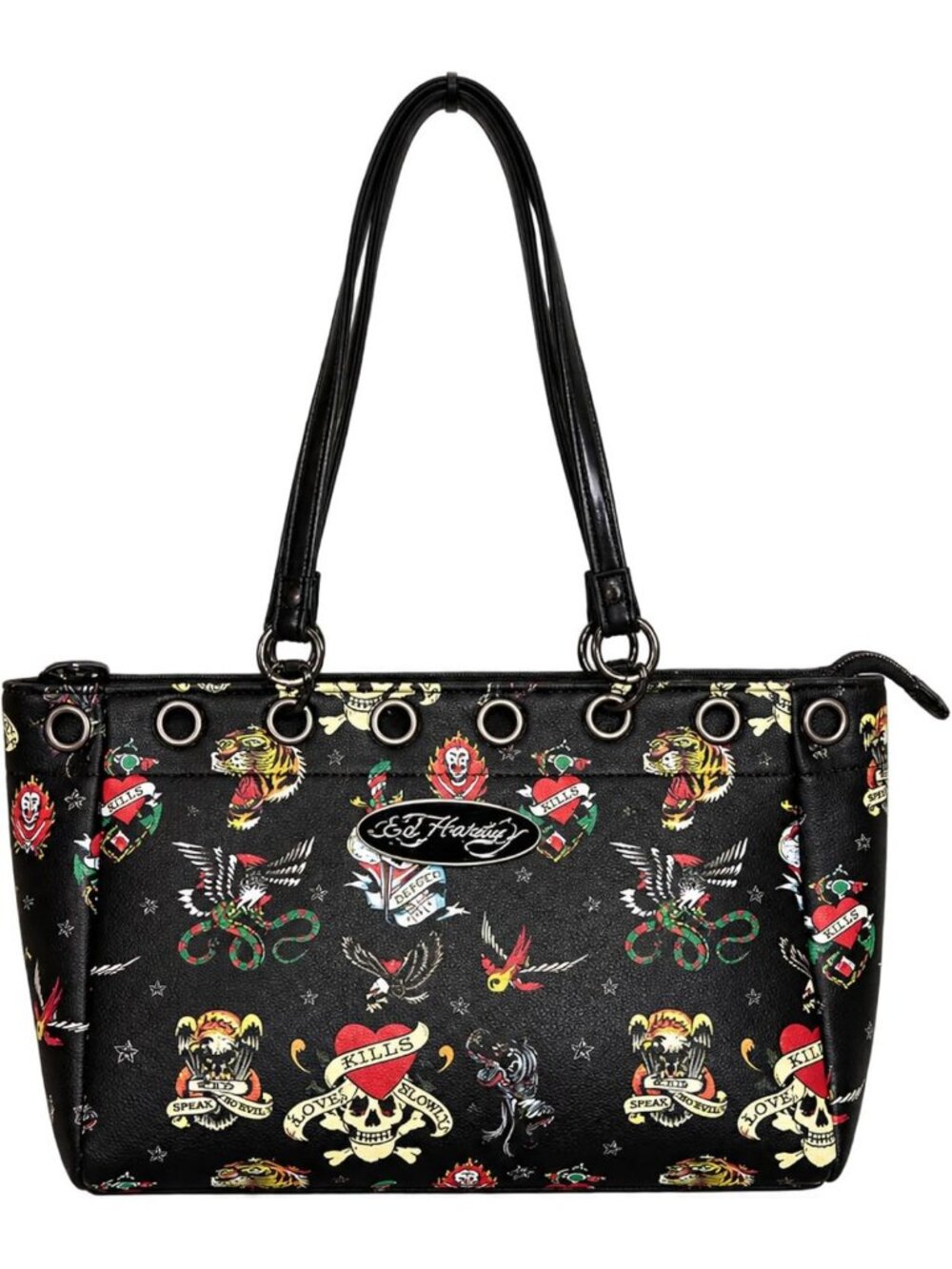 Stylish Black Love Kills Slowly Tote Bag | Women's Handbag | Chic & Versatile